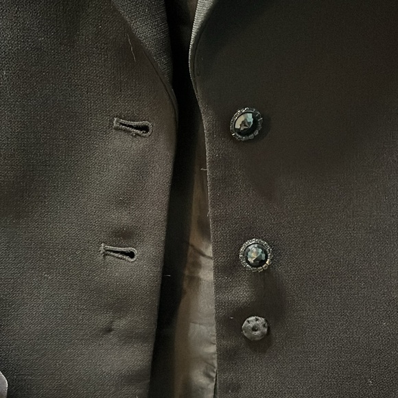 Tahari Black Blazer with satin bow - Picture 2 of 5